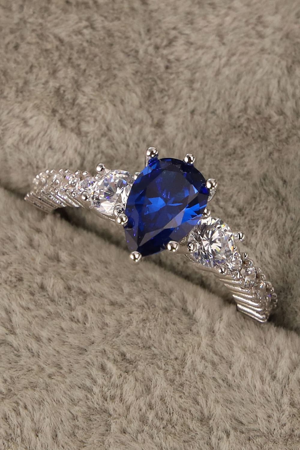 Spinel Pear Shape Ring - Divine Silver