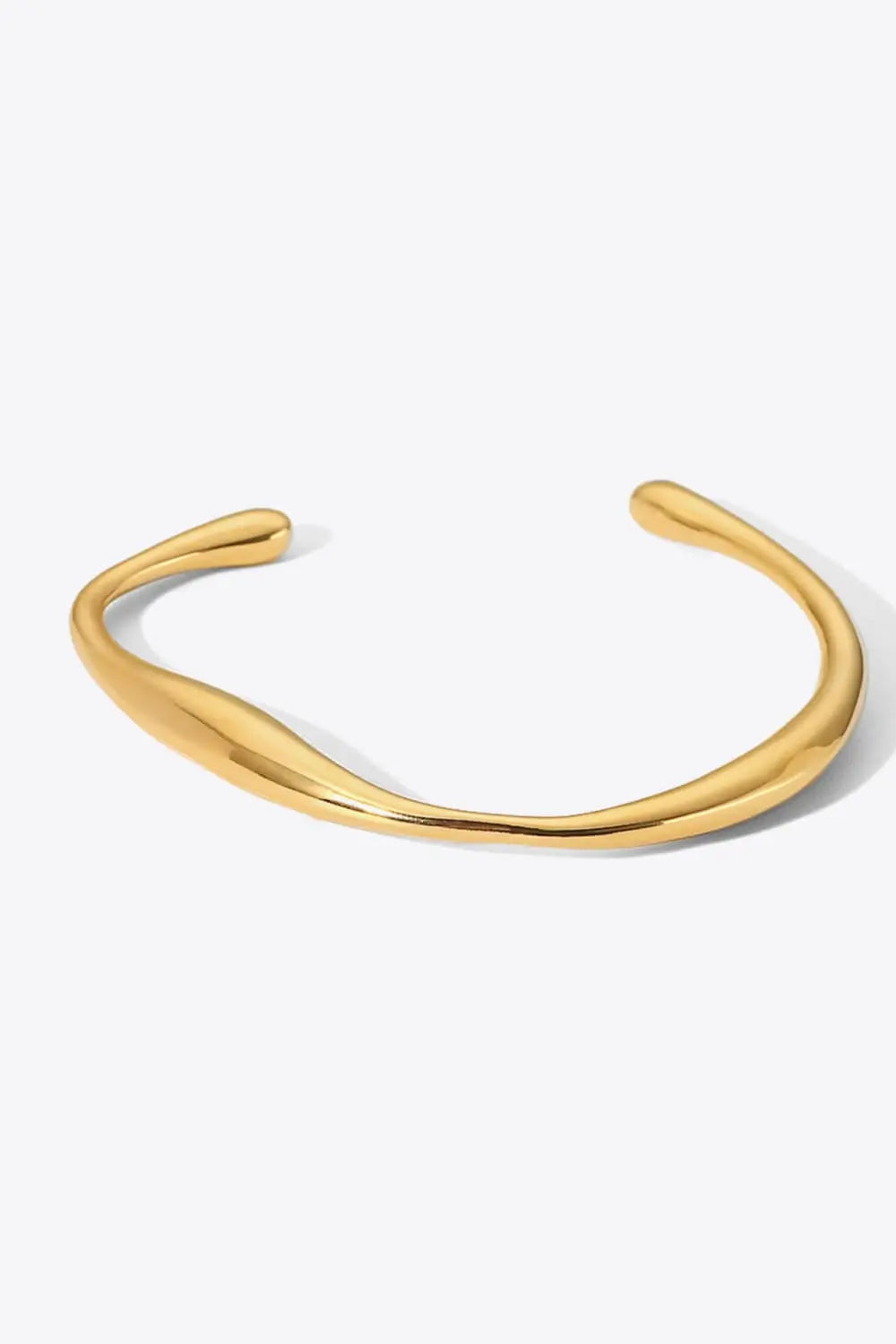Stainless Steel Open Bracelet - Divine Silver