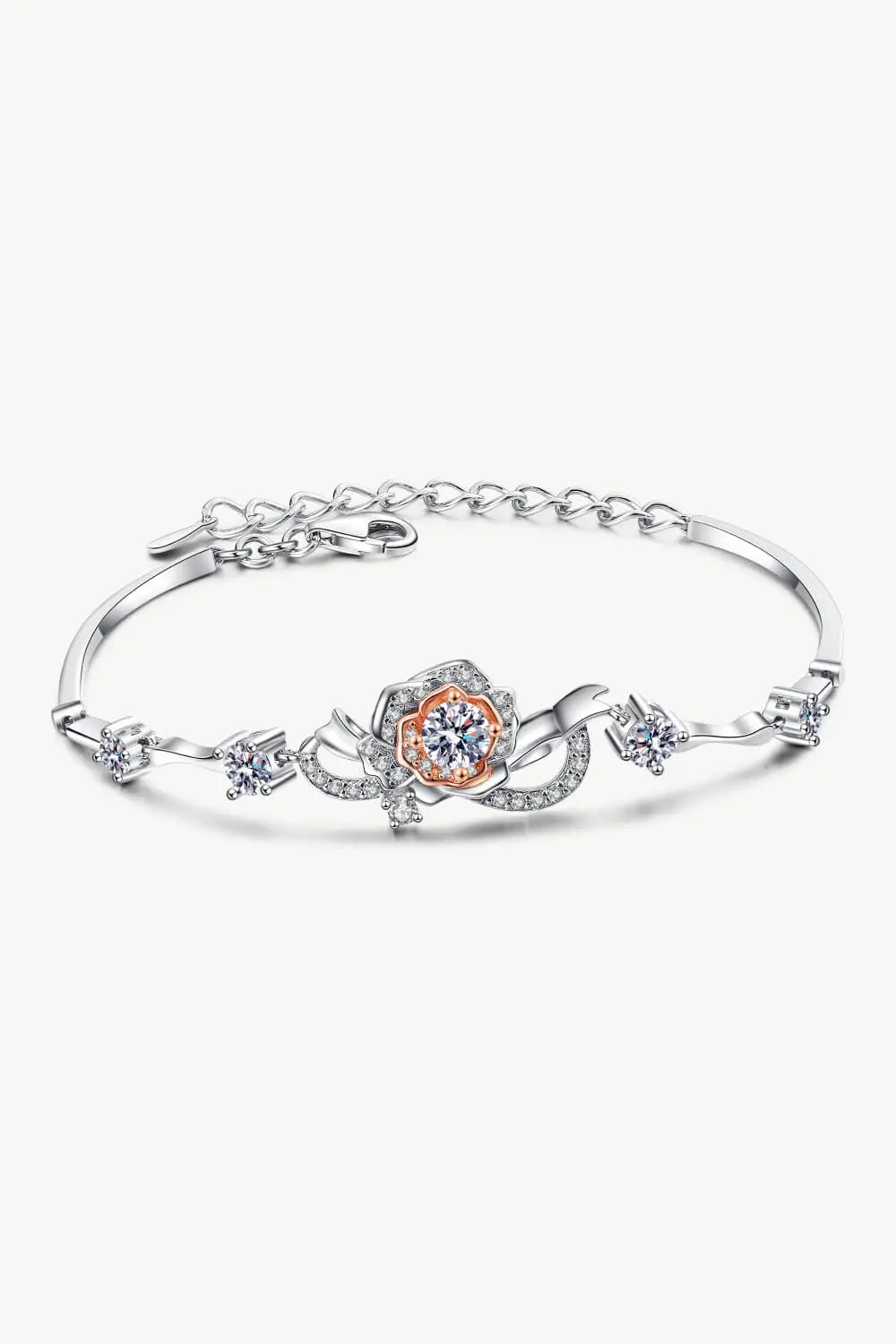 925 Sterling Silver Moissanite Bracelet - Divine Silver
