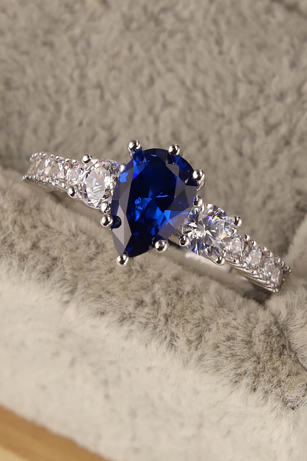 Spinel Pear Shape Ring - Divine Silver