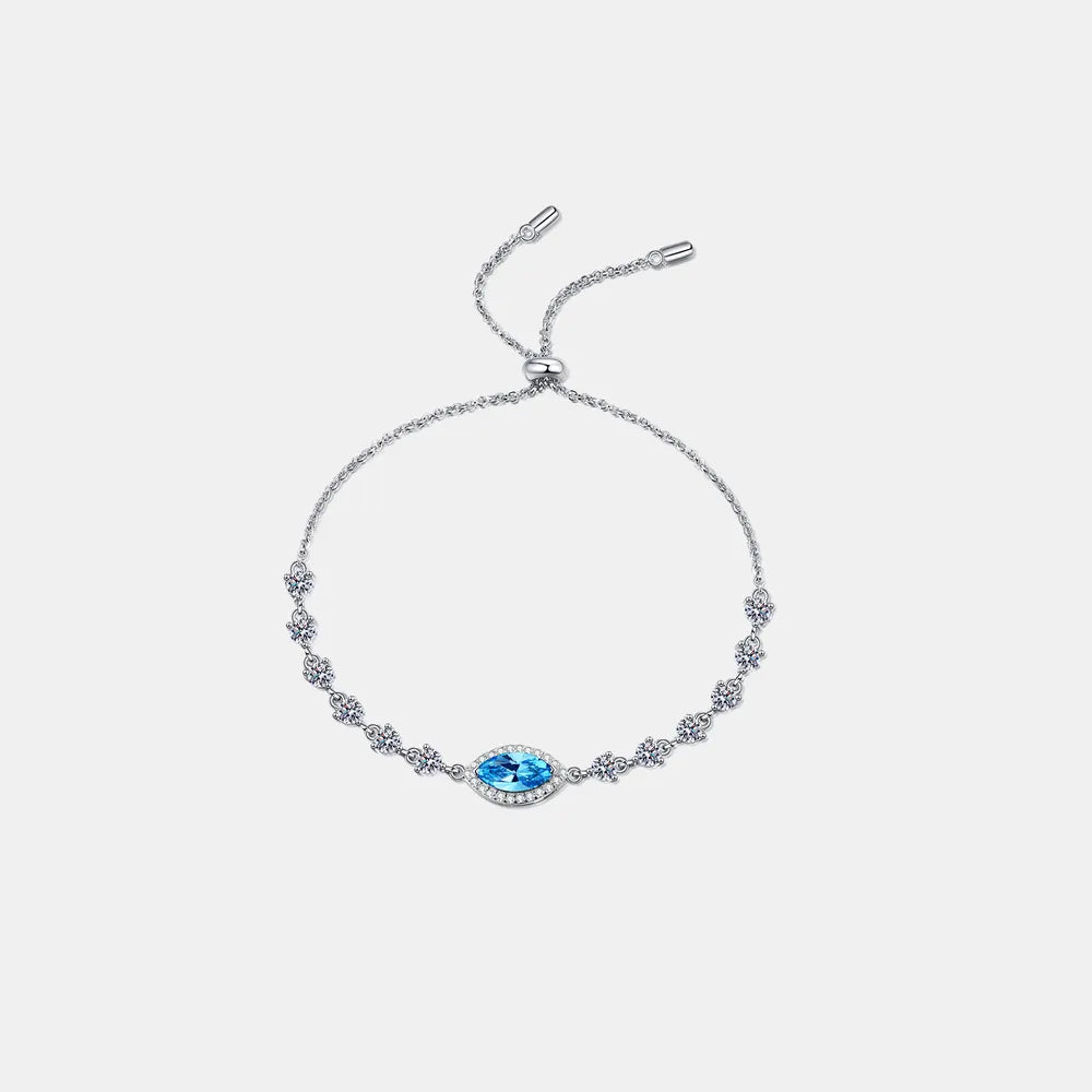 1 Carat Moissanite 925 Sterling Silver Bracelet - Divine Silver