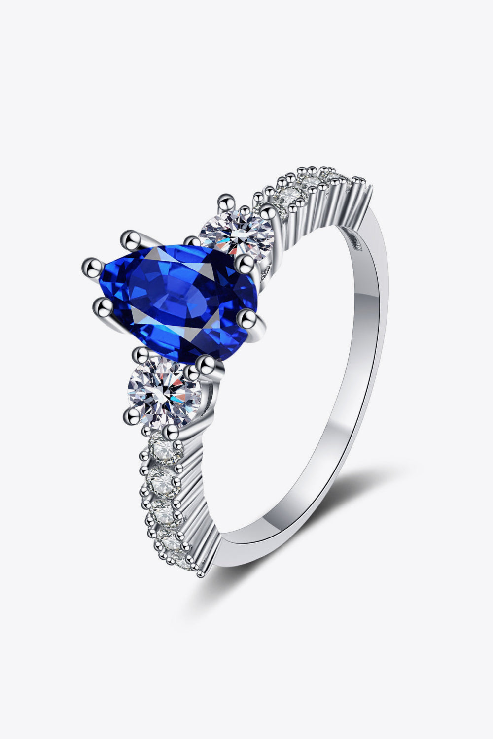 Spinel Pear Shape Ring - Divine Silver