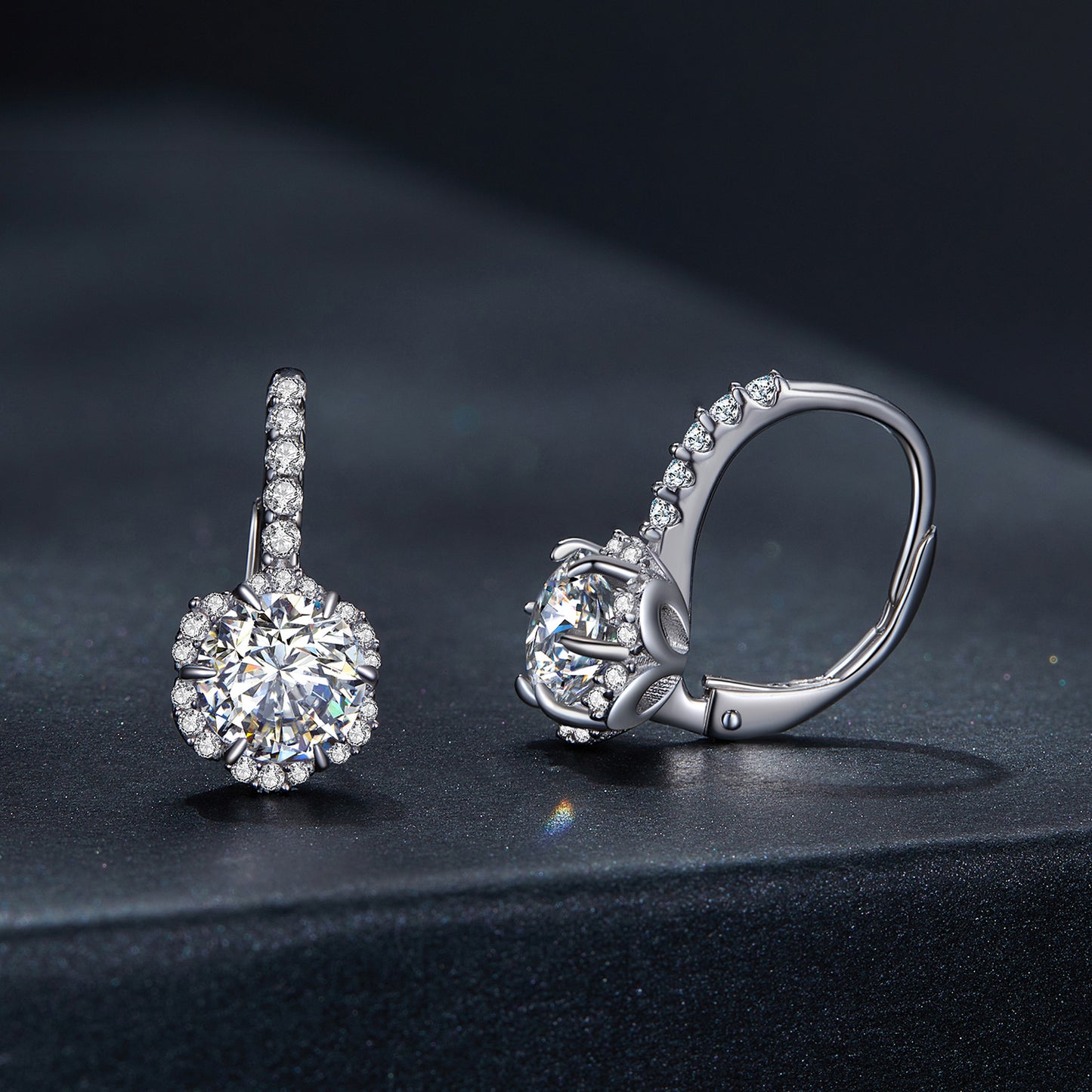 Luxury Moissanite Ear Clips