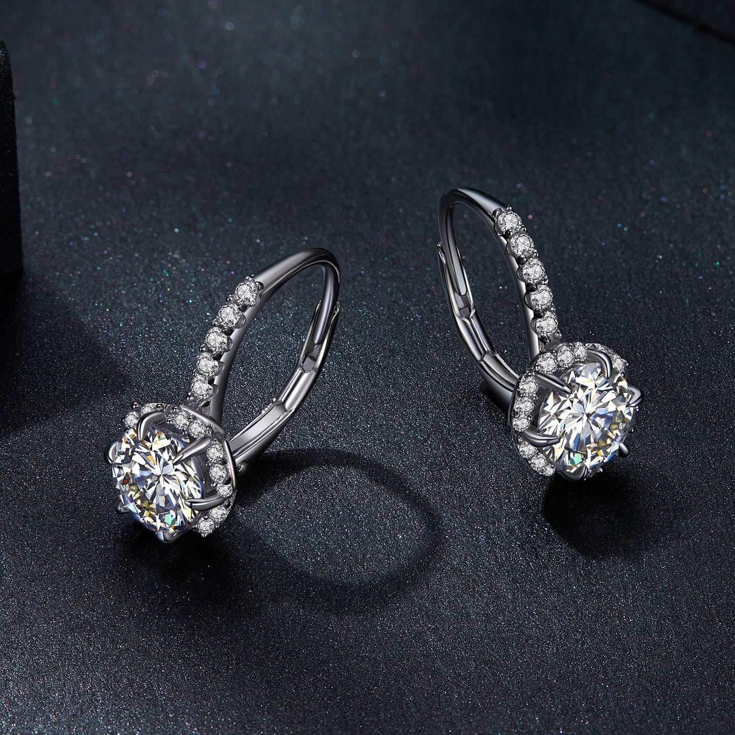 Luxury Moissanite Ear Clips