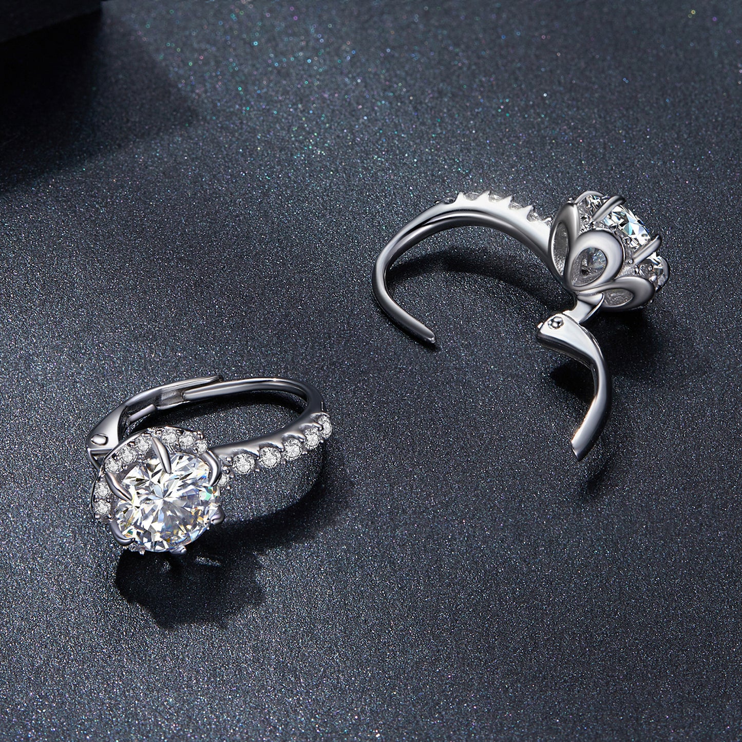 Luxury Moissanite Ear Clips