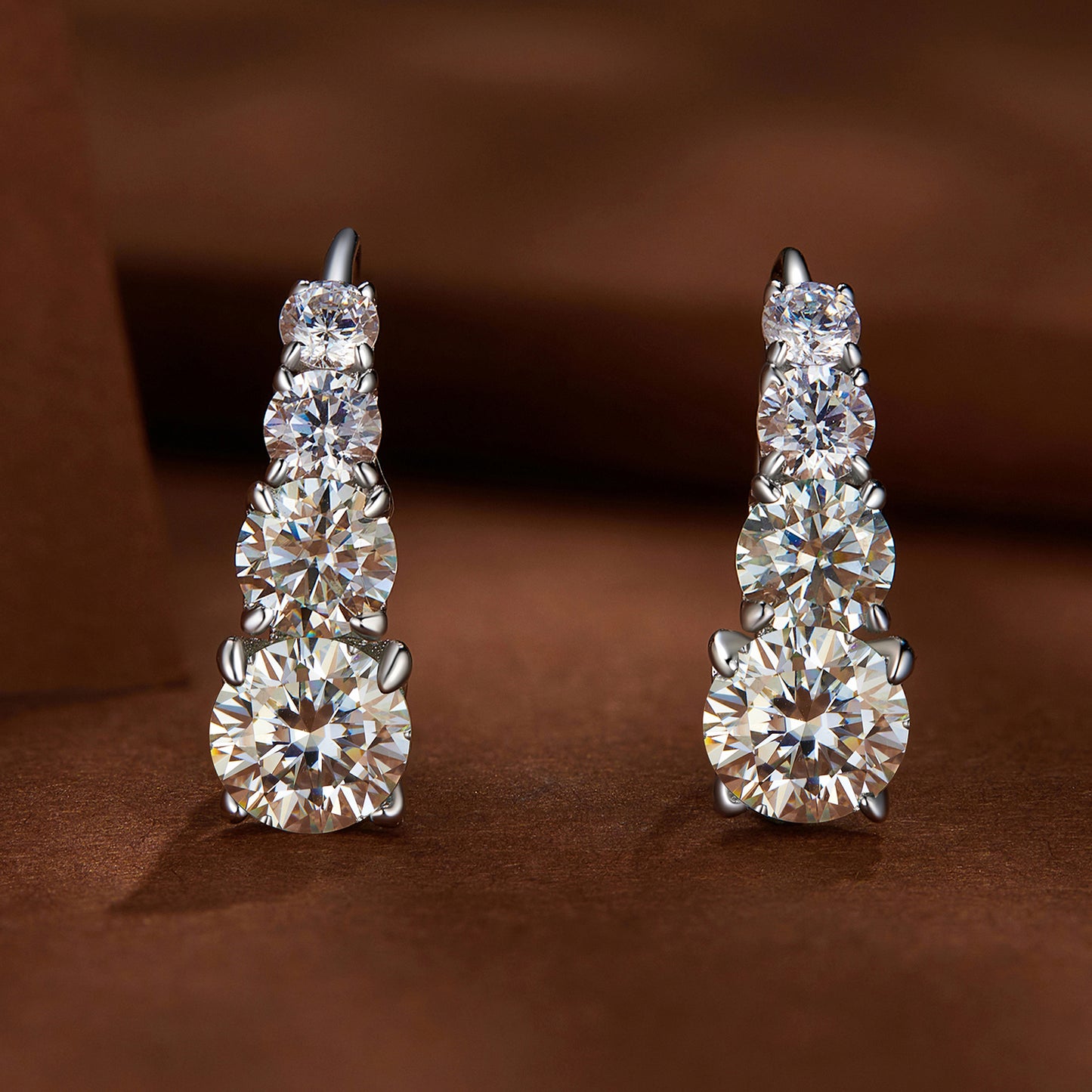 Moissanite Ear 925 Sterling Silver