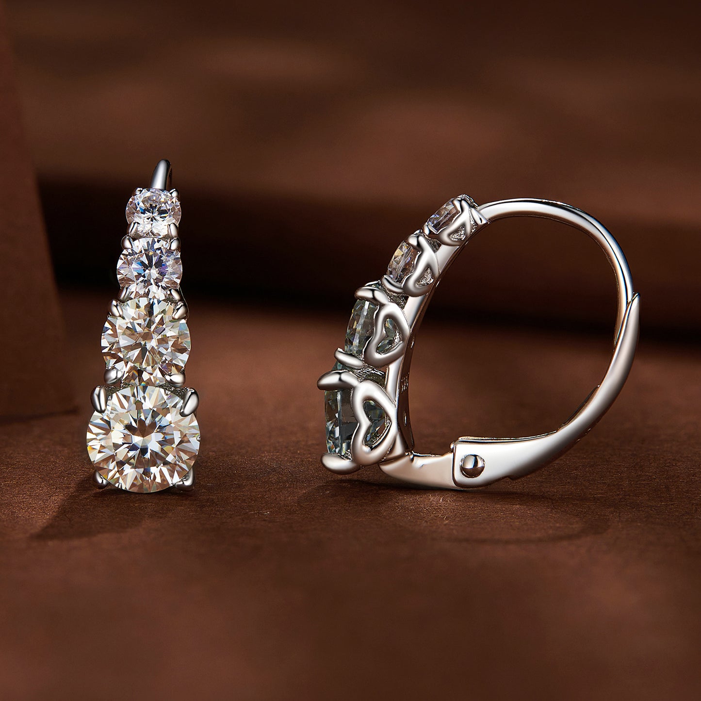 Moissanite Ear 925 Sterling Silver
