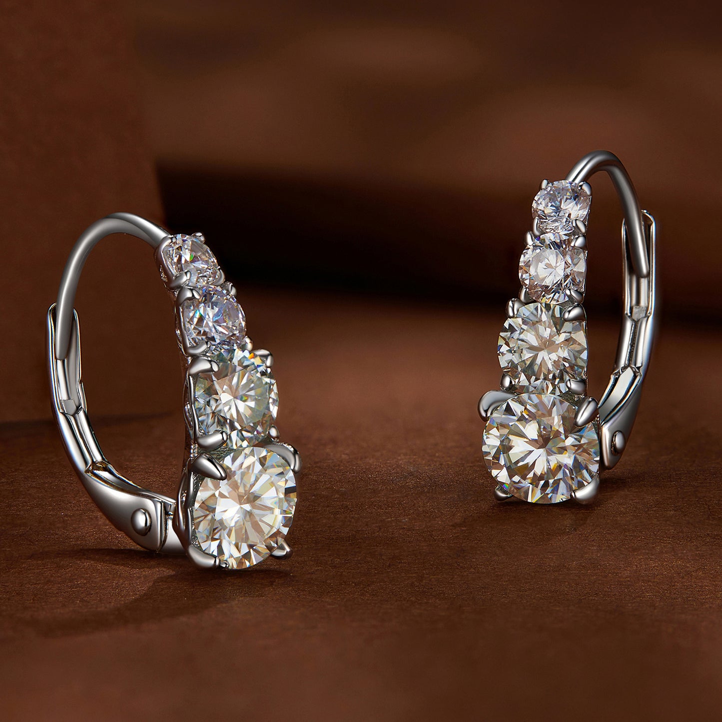 Moissanite Ear 925 Sterling Silver