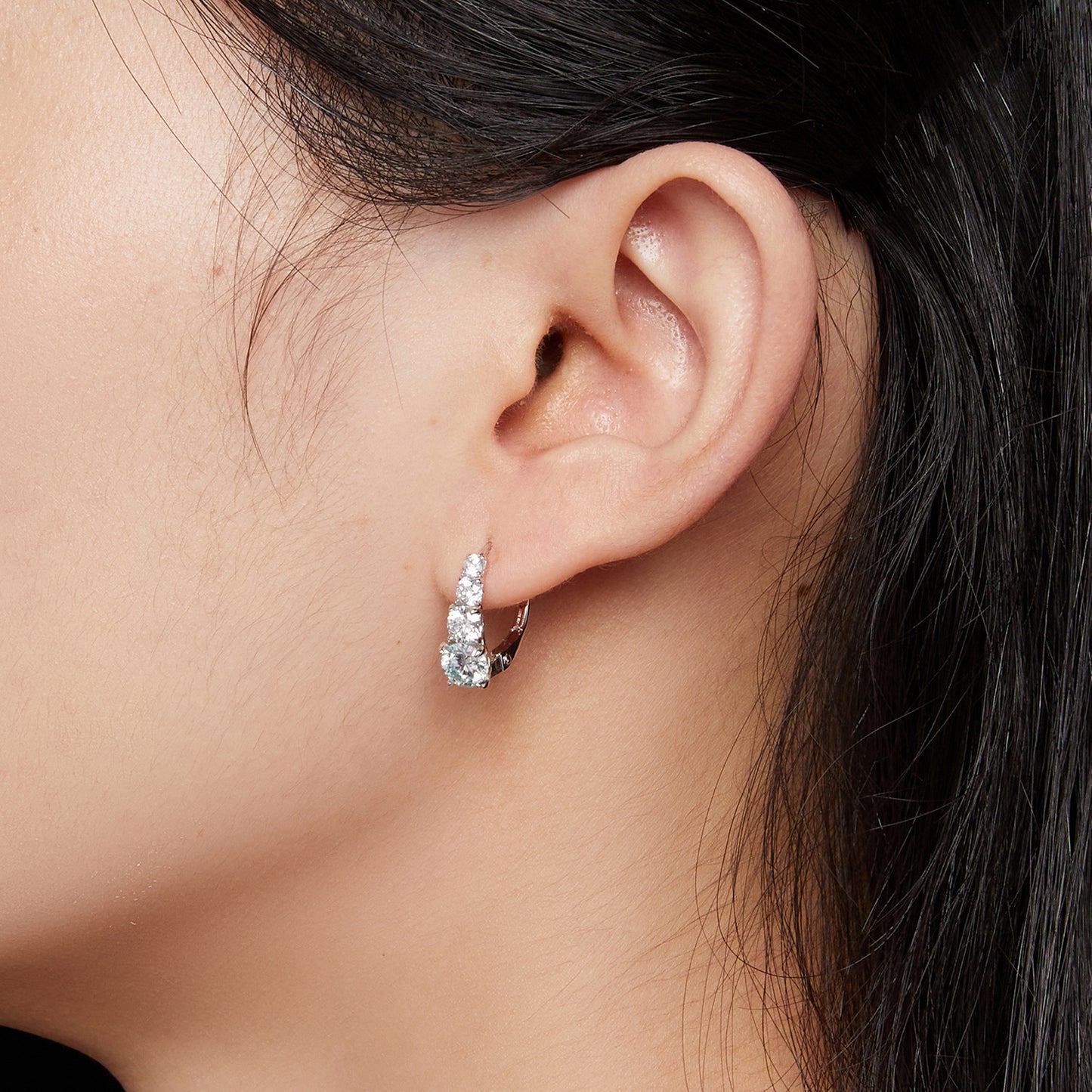 Moissanite Ear 925 Sterling Silver