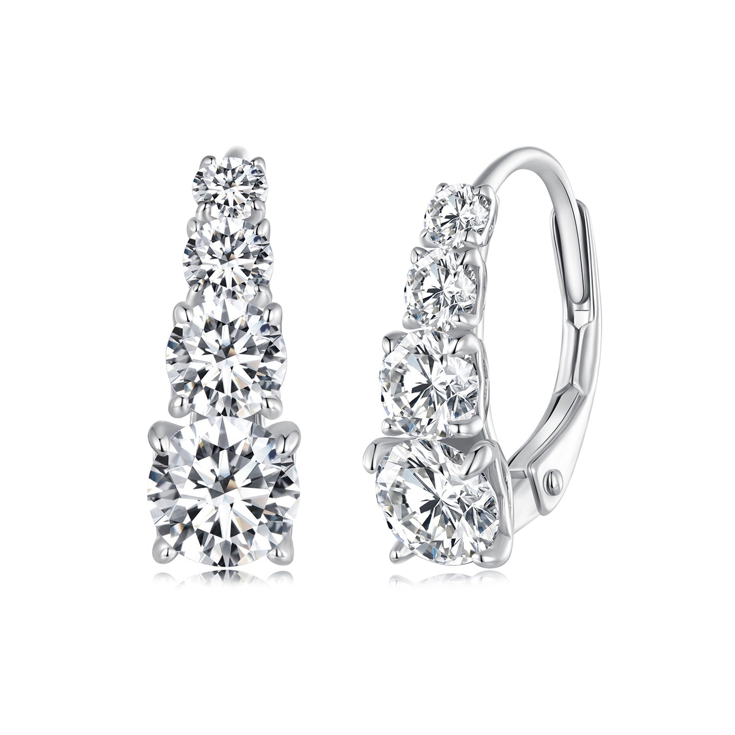 Moissanite Ear 925 Sterling Silver