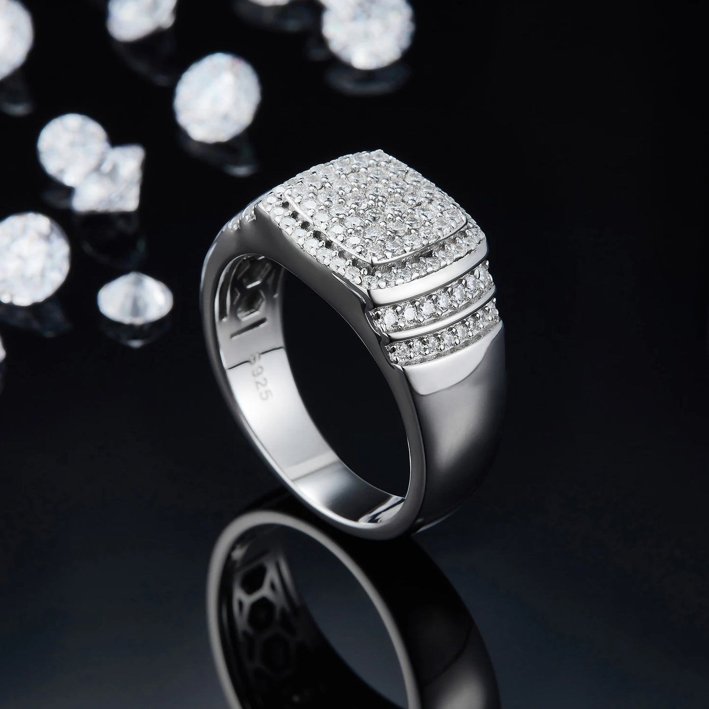 Moissanite 925 Sterling Silver Ring