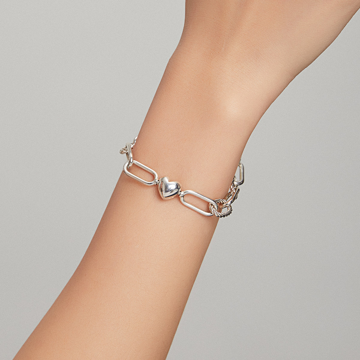 Heart Love Bracelet 925 Sterling Silver