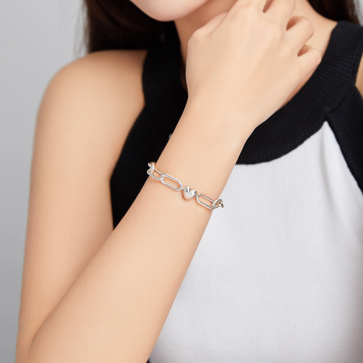 Heart Love Bracelet 925 Sterling Silver