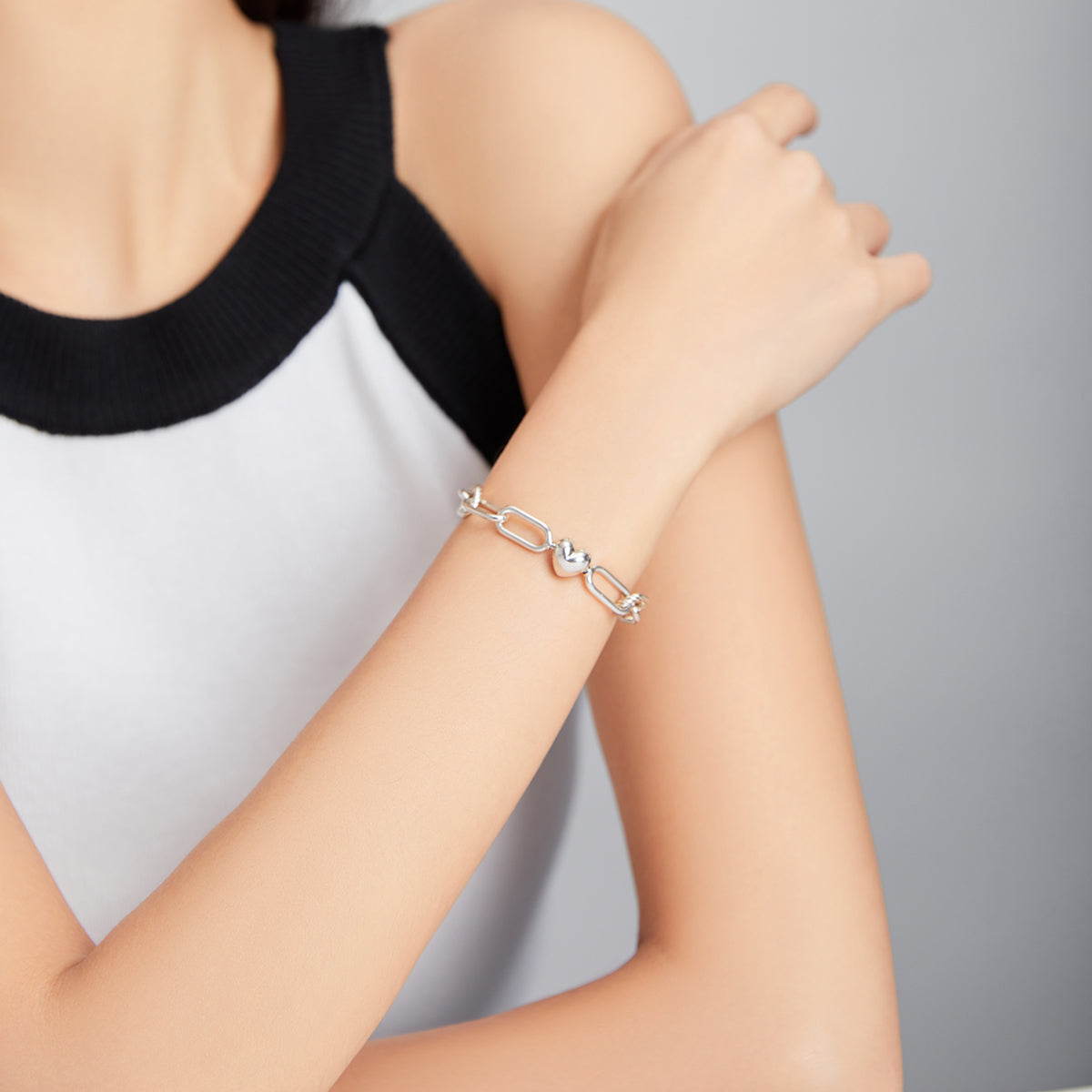 Heart Love Bracelet 925 Sterling Silver