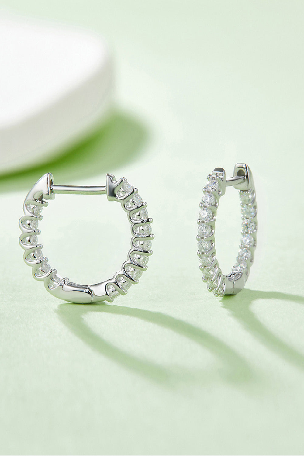 Moissanite 925 Sterling Silver Earrings - Divine Silver