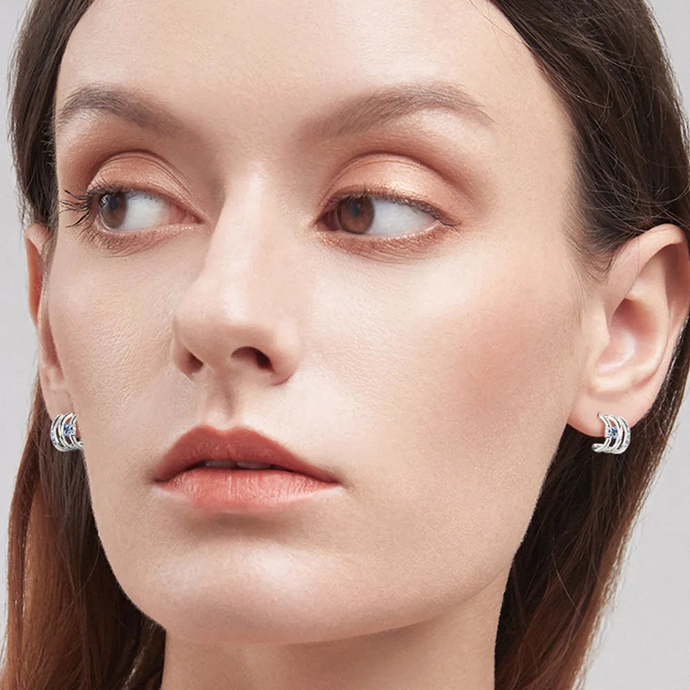 Moissanite 925 Sterling Silver Earrings - Divine Silver