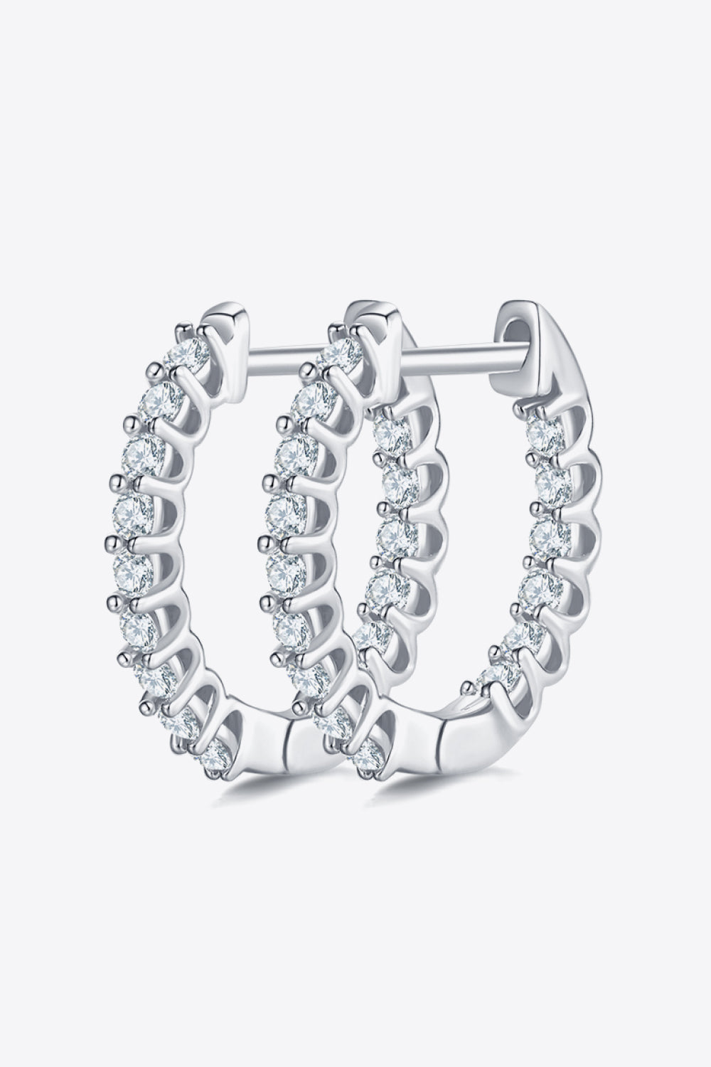 Moissanite 925 Sterling Silver Earrings - Divine Silver