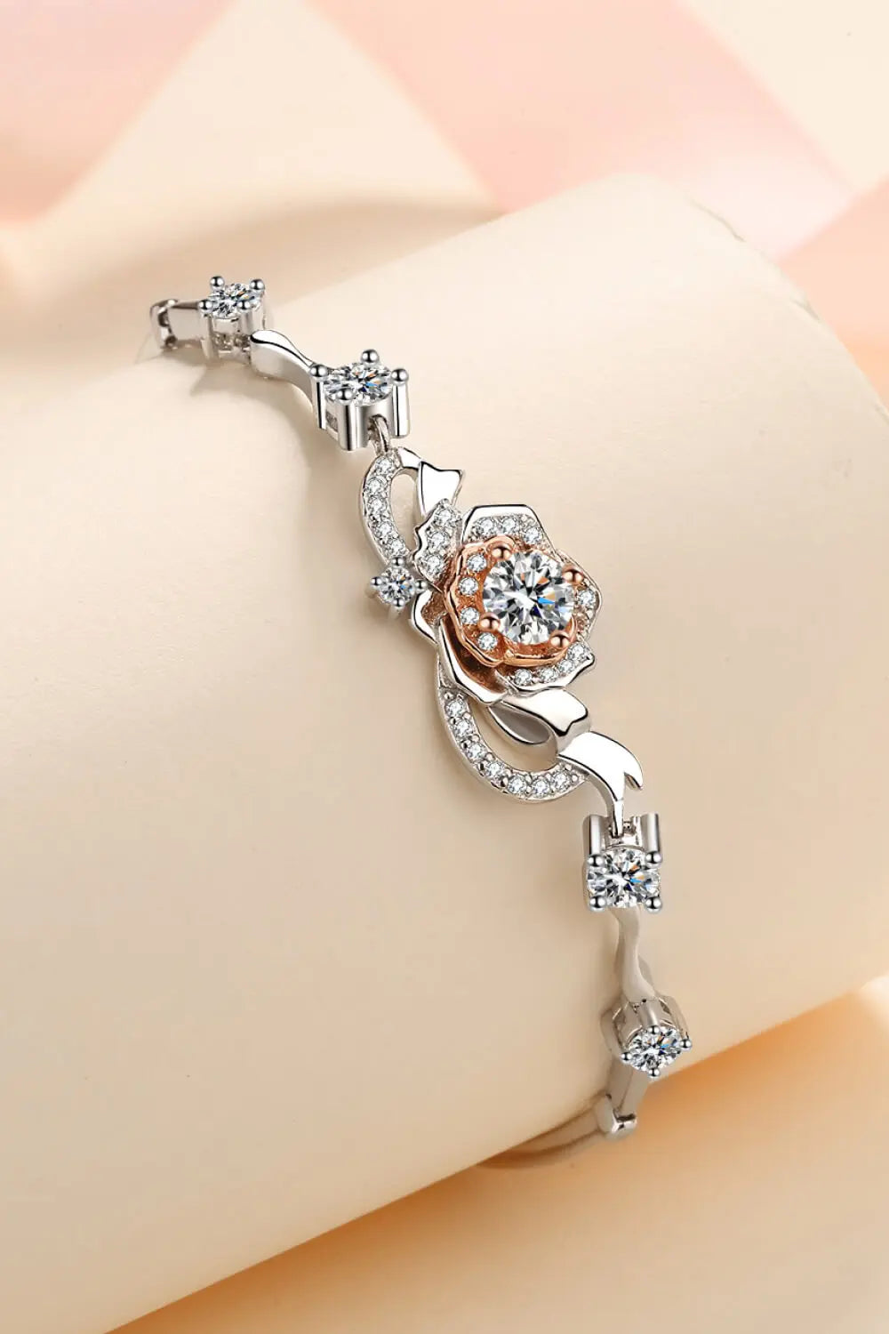 925 Sterling Silver Moissanite Bracelet - Divine Silver