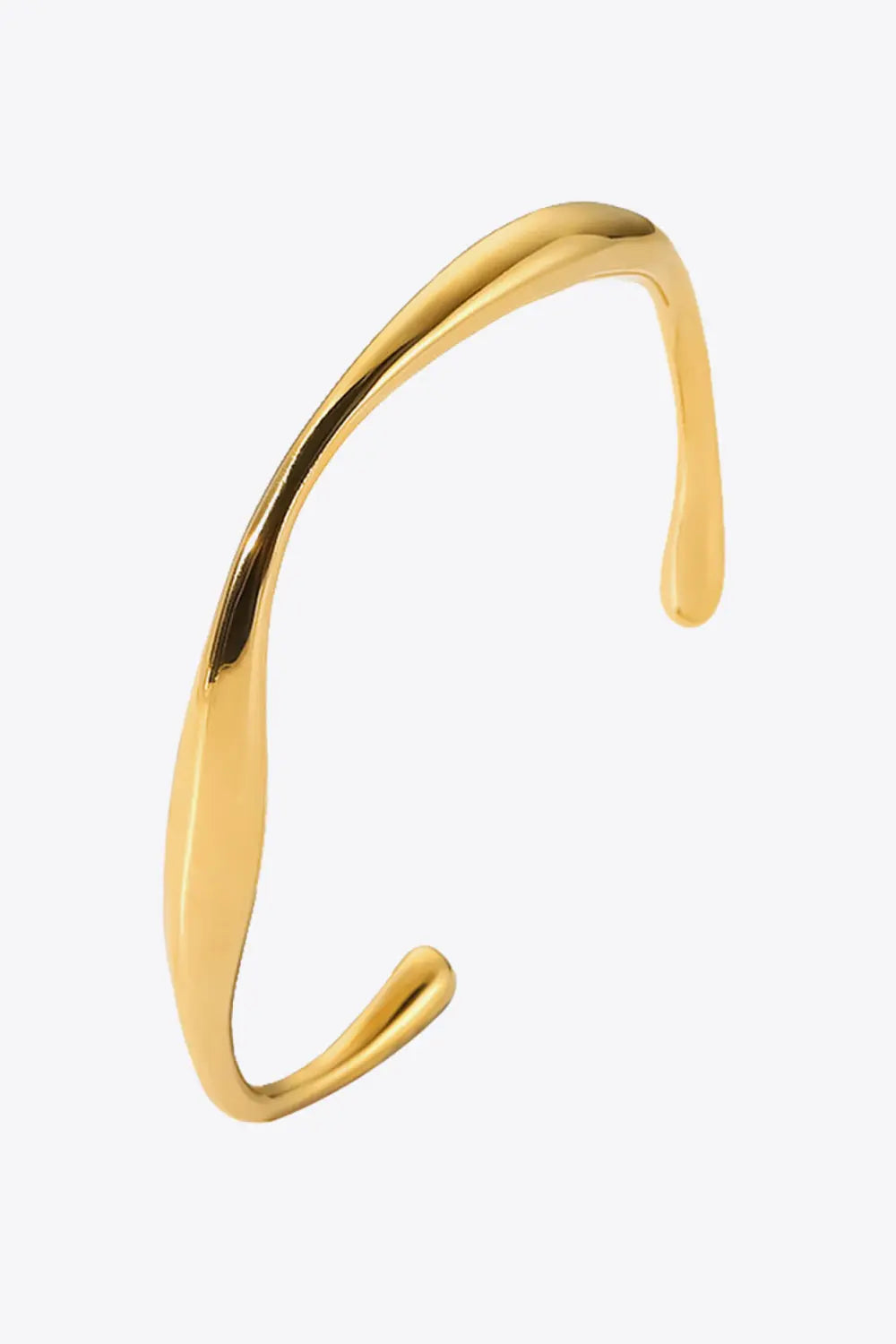 Stainless Steel Open Bracelet - Divine Silver