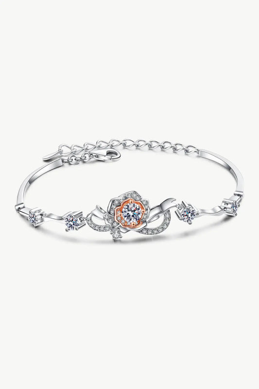 925 Sterling Silver Moissanite Bracelet - Divine Silver