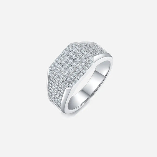 Moissanite 925 Sterling Silver Ring - Divine Silver