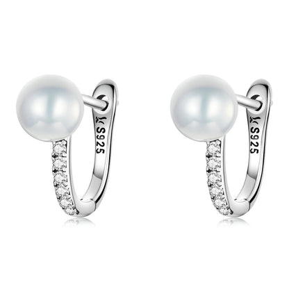 925 Sterling Silver Earrings with Pearls