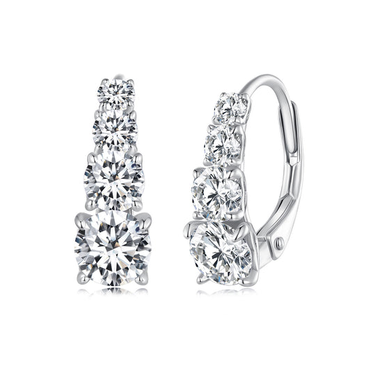 Moissanite Ear 925 Sterling Silver