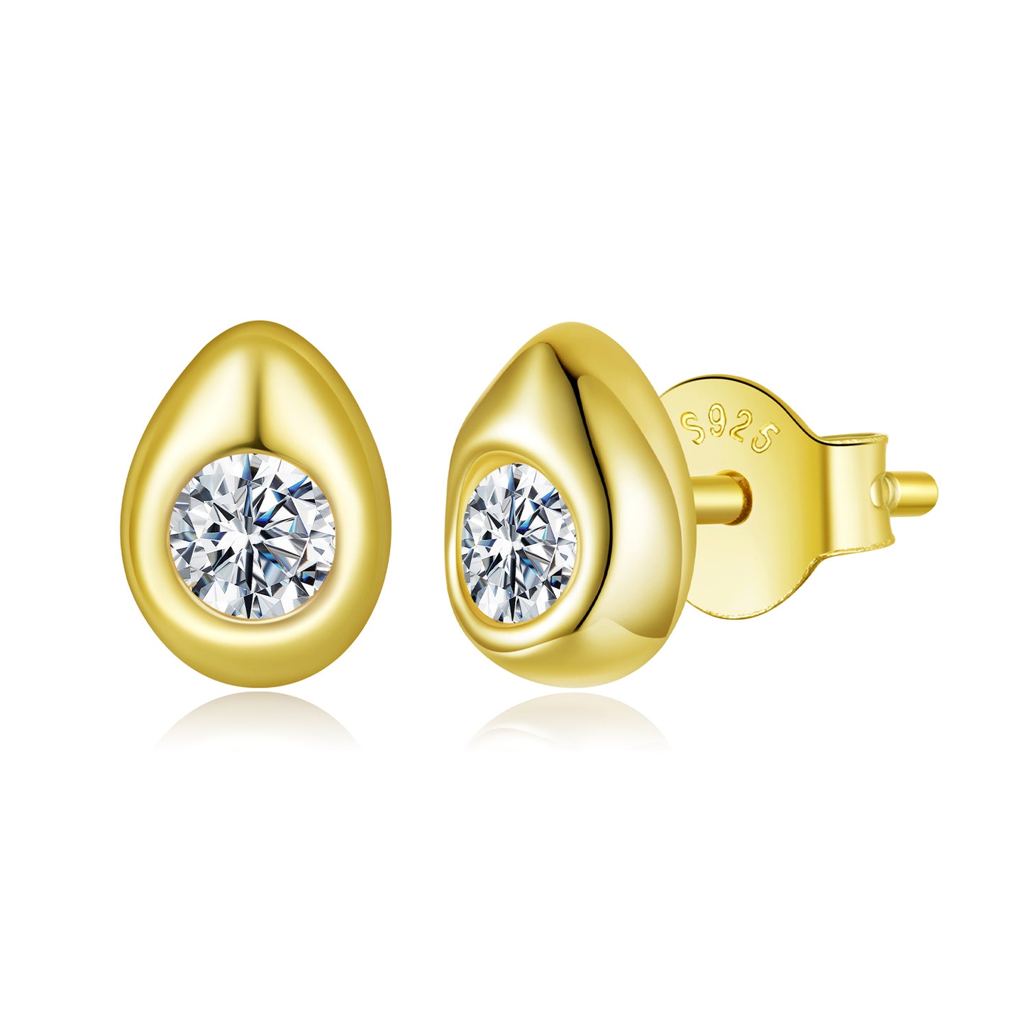 Moissanite Diamond Pearl Earrings 925