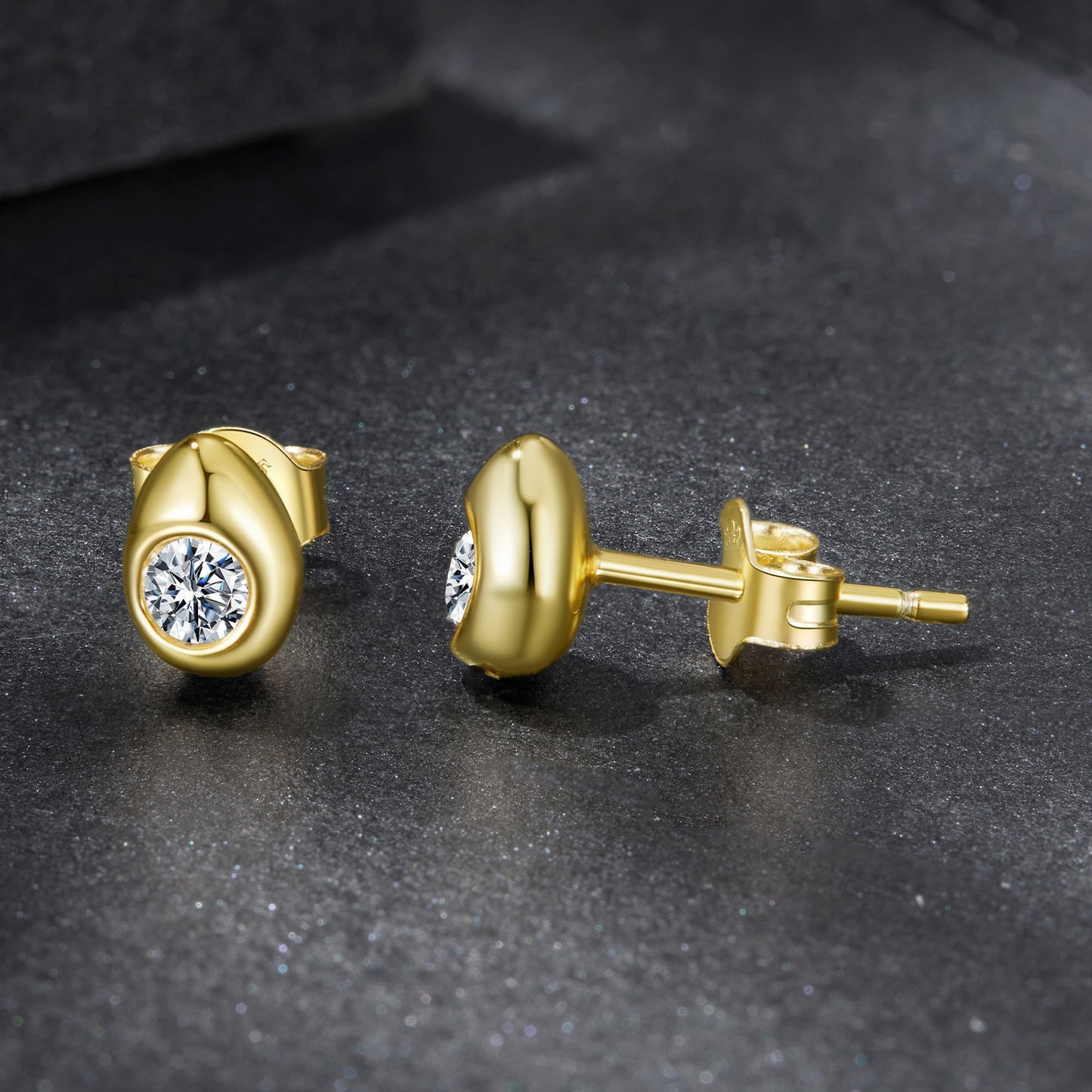 Moissanite Diamond Pearl Earrings 925