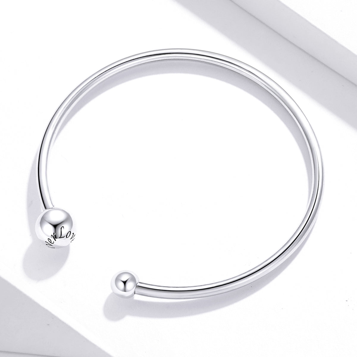 Pulsera elástica de plata de ley 925