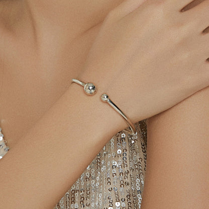 Pulsera elástica de plata de ley 925