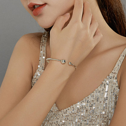 Pulsera elástica de plata de ley 925