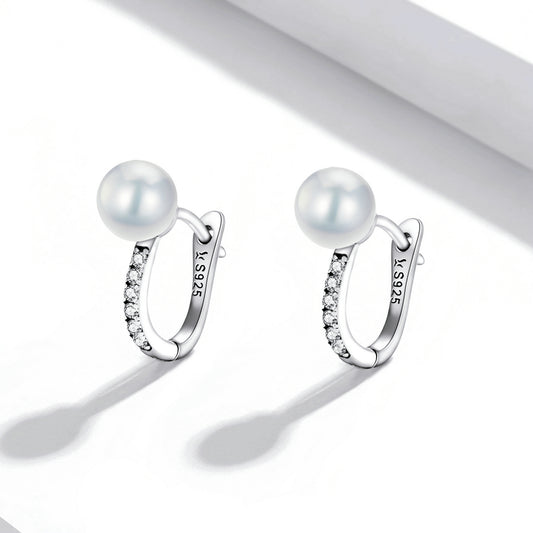 925 Sterling Silver Earrings with Pearls