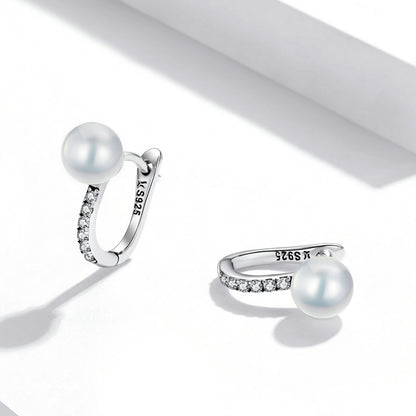 925 Sterling Silver Earrings with Pearls
