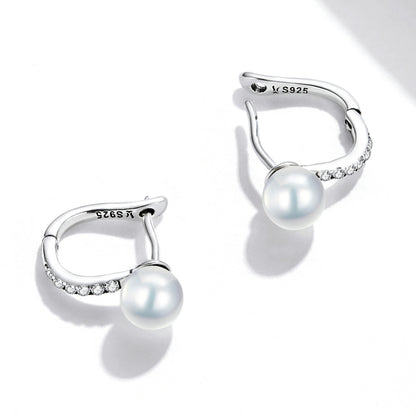 925 Sterling Silver Earrings with Pearls