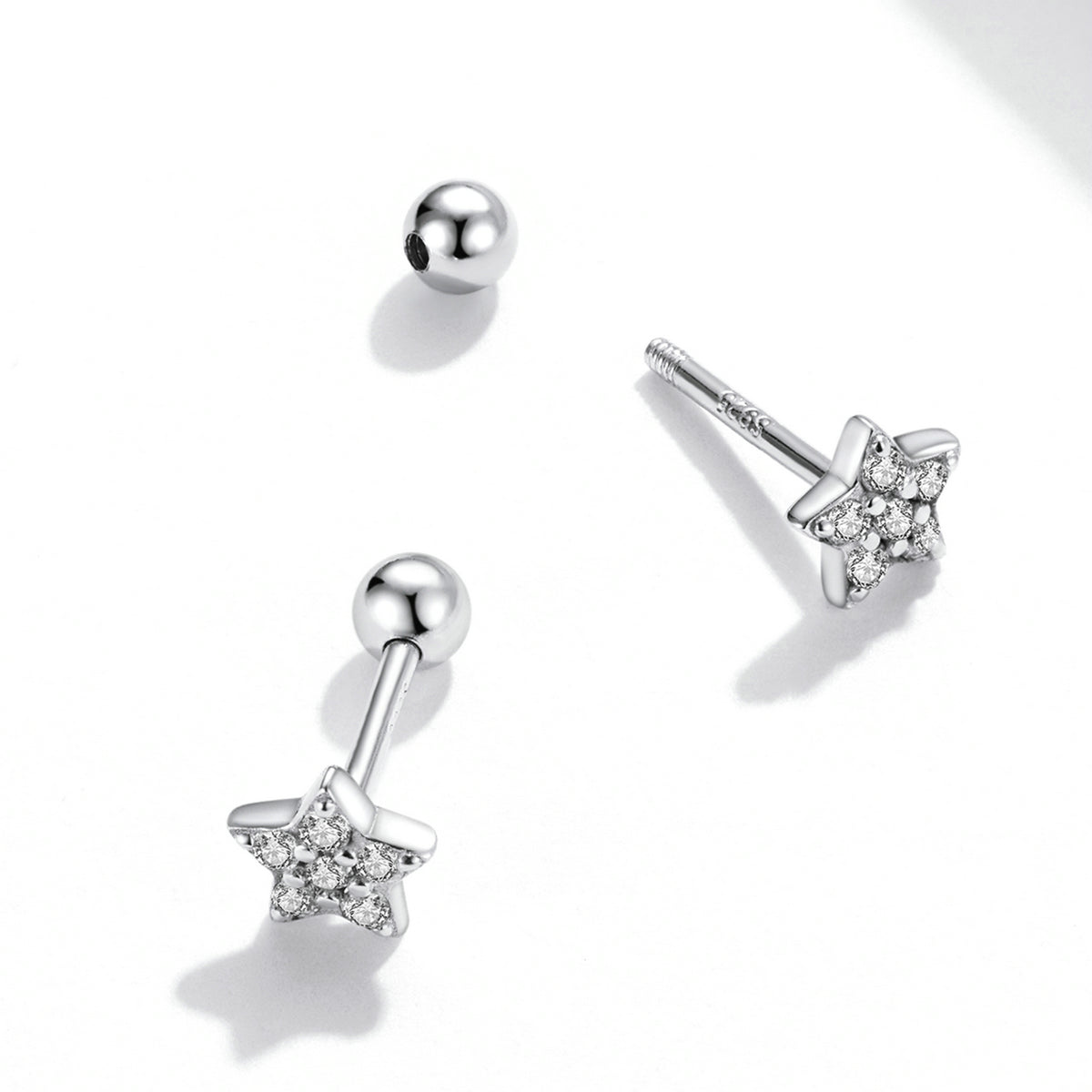 925 Sterling Silver Earrings with Pearls