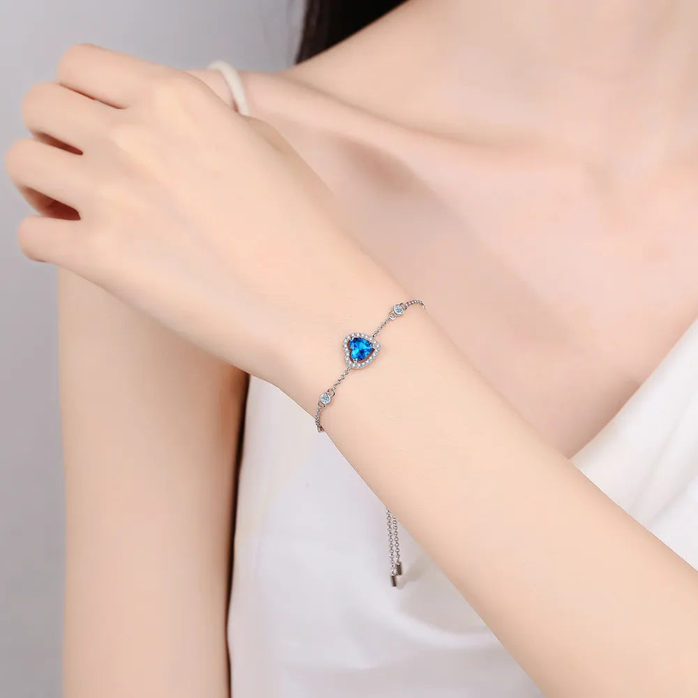 1 Carat Moissanite 925 Sterling Silver Bracelet - Divine Silver