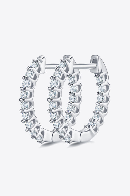 Moissanite 925 Sterling Silver Earrings - Divine Silver
